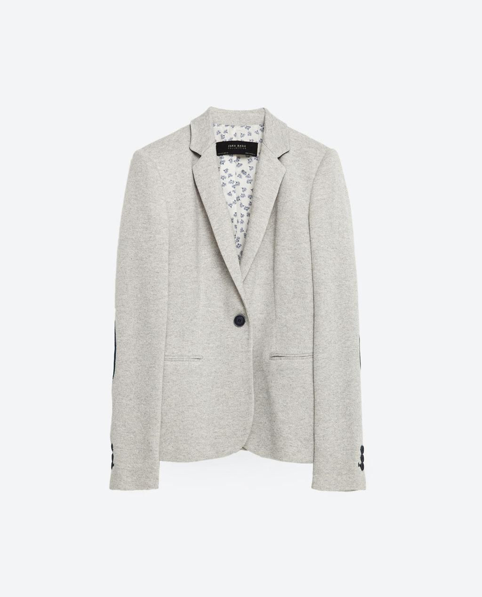 Blazer con coderas, Zara