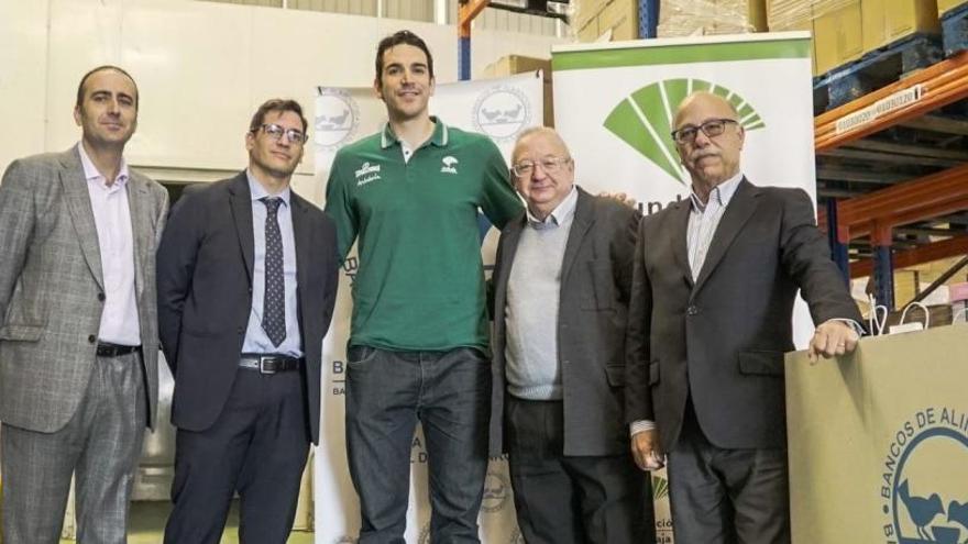 Los protagonistas, hoy en Bancosol.