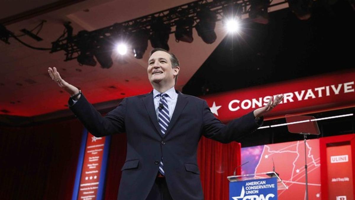 El senador Ted Cruz, durante un acto del partido republicano en Maryland, el pasado febrero.