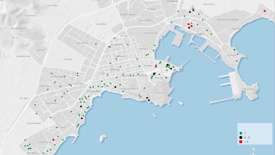 La ciudad de Ibiza detecta 230 pisos turísticos y 546 vacíos tras revisar el 75% del padrón