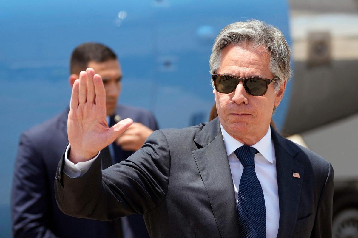 El secretario estadounidense Antony Blinken en El Cairo el 10 de junio 2024 El secretario estadounidense Antony Blinken en El Cairo el 10 de junio 2024
