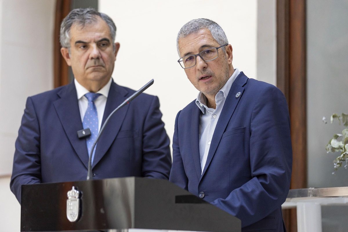El secretario de Estado, Hugo Morán, en el acto al que ha acudido este miércoles a Murcia