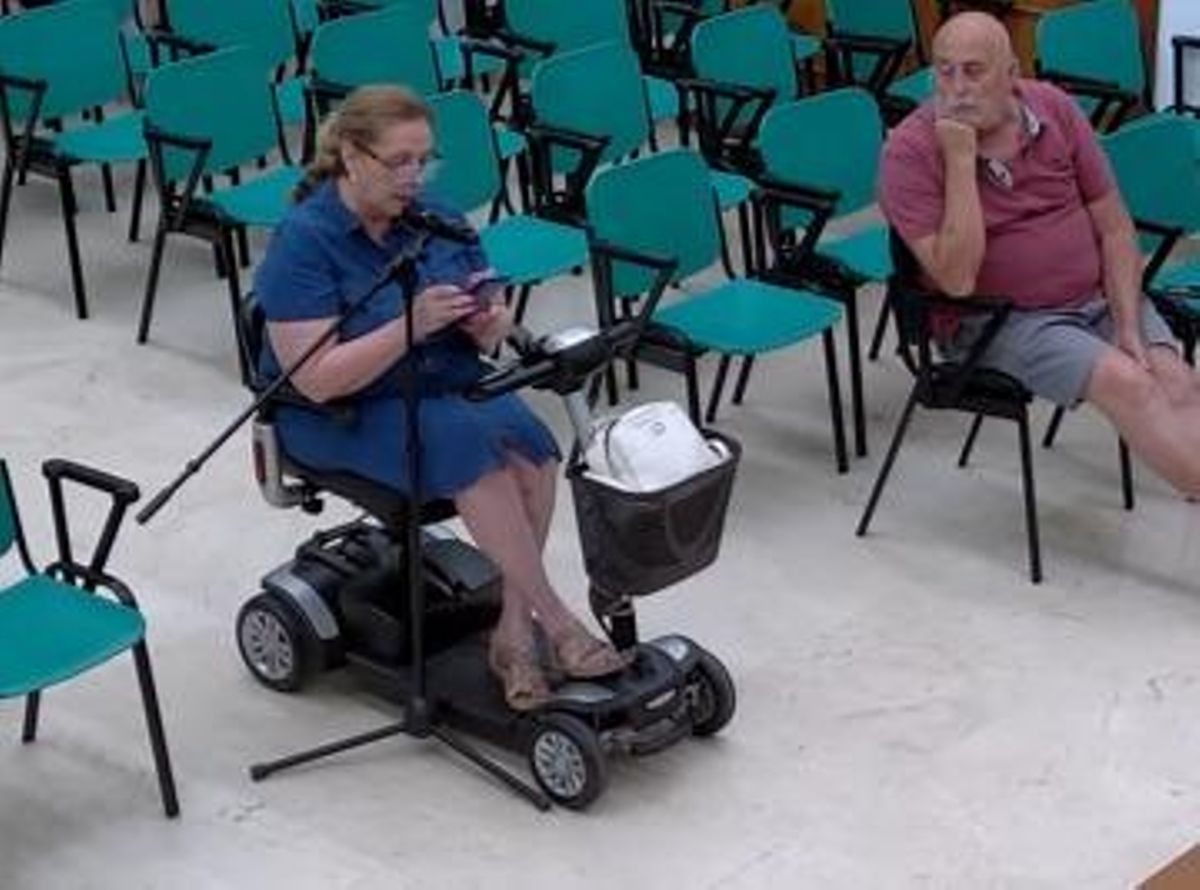 Dolores Pedraza interviene en el Pleno de Palma del Río.