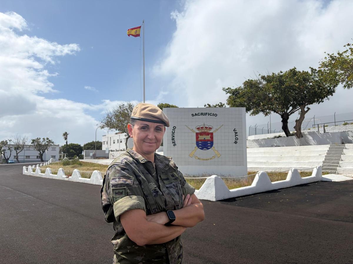 La cabo primera Adelina Torres.