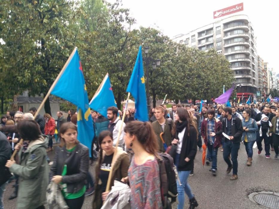 Manifestación por la oficialidad del Asturianu