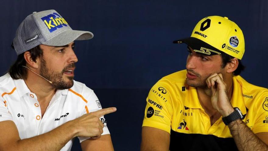 Alonso, junto a Carlos Sainz.