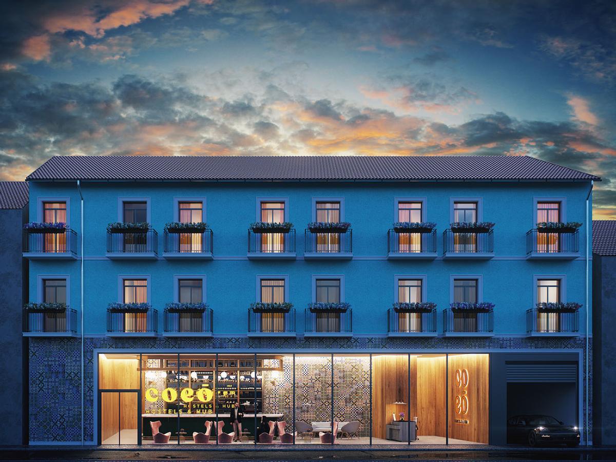 Fachada del futuro hotel en La Trinidad.