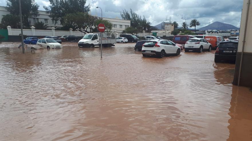 Fuertes lluvias en Canarias