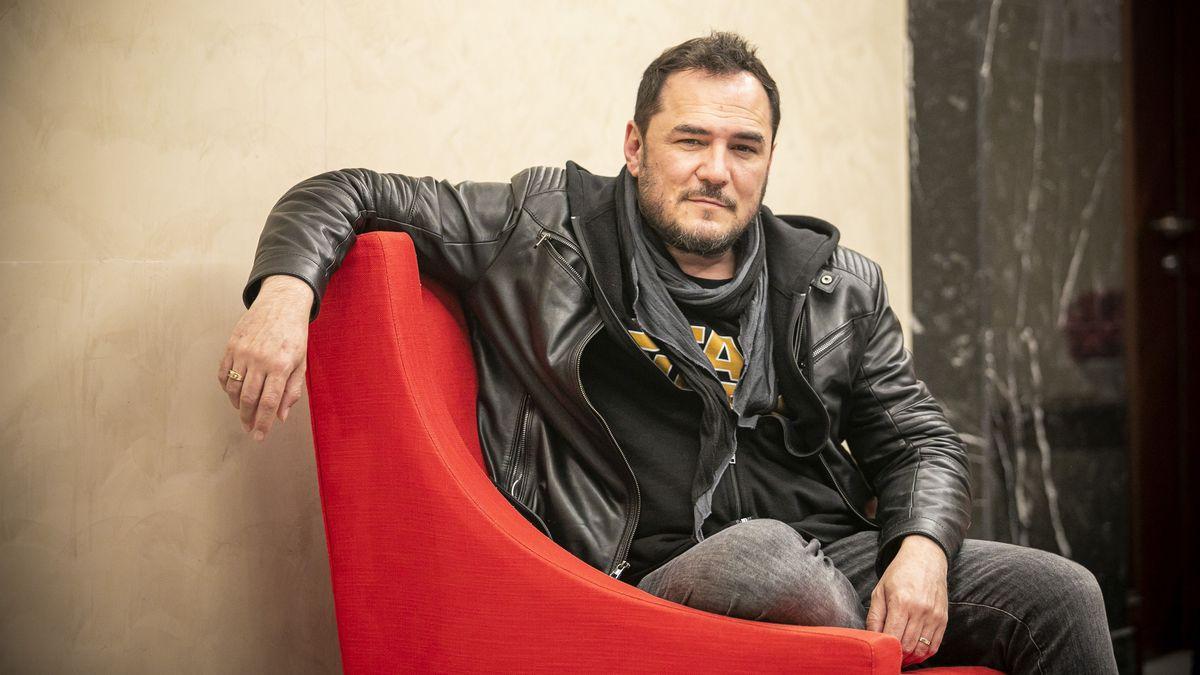 Ismael Serrano, en un hotel de Barcelona, la pasada primavera