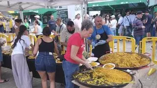 Guanarteme celebra el día grande de El Pilar con diez paellas y la procesión de la virgen