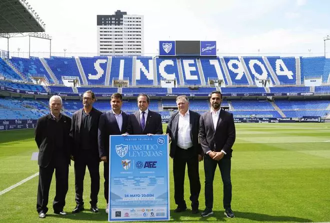 Presentación de partido de las estrellas por el 120 aniversario del Málaga CF