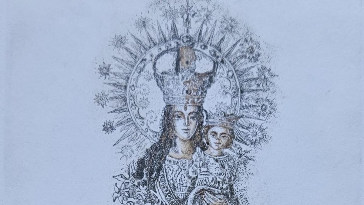 El grabado de la Mare de Déu de la Seu, obra de Malyshava.