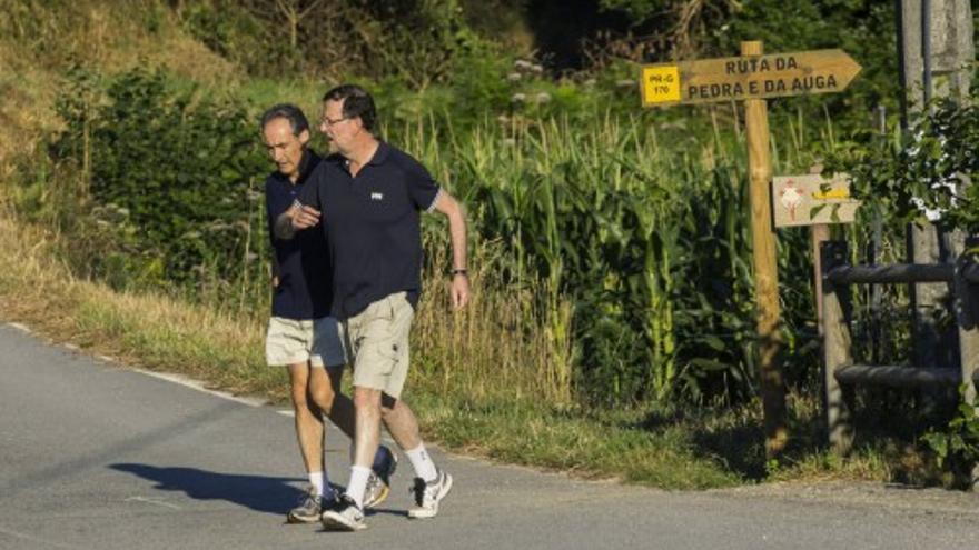 Rajoy ya veranea en Galicia