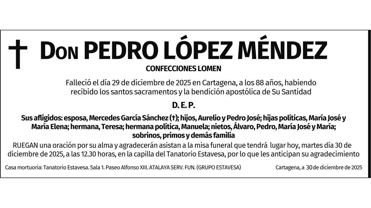 D. Pedro López Méndez