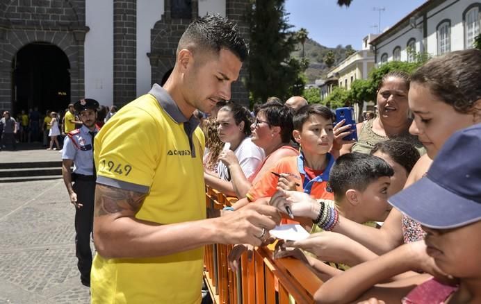 16/08/2017 TEROR. Visita de la UD Las Palmas a la Virgen del Pino en la Básilica de Teror. FOTO: J.PÉREZ CURBELO