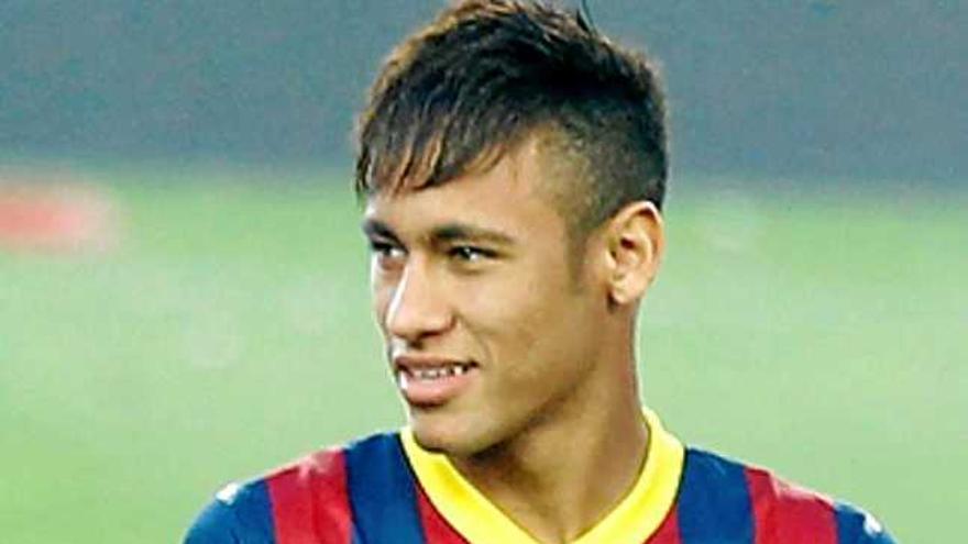 Neymar al trofeu Joan Gamper