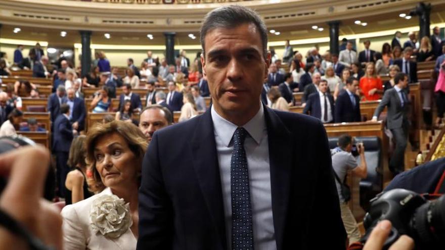 Pedro Sánchez, tras la pasada investidura fallida.