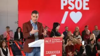 Sánchez anuncia en Zaragoza "la mayor partida de becas de la historia": 2.500 millones de euros