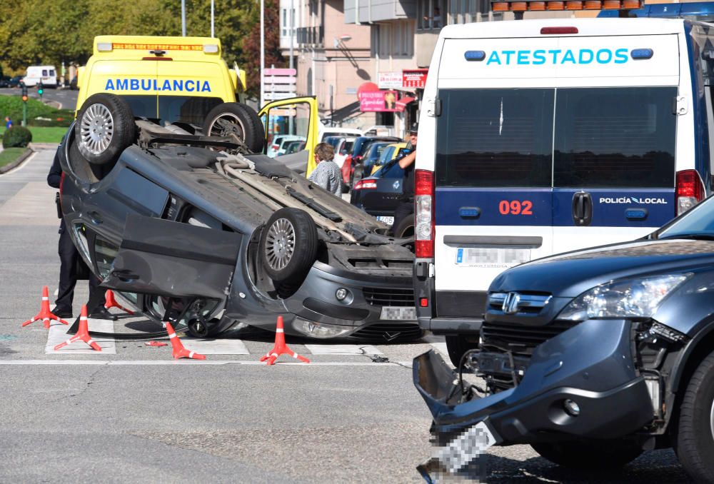 Accidente en la ronda de Outeiro