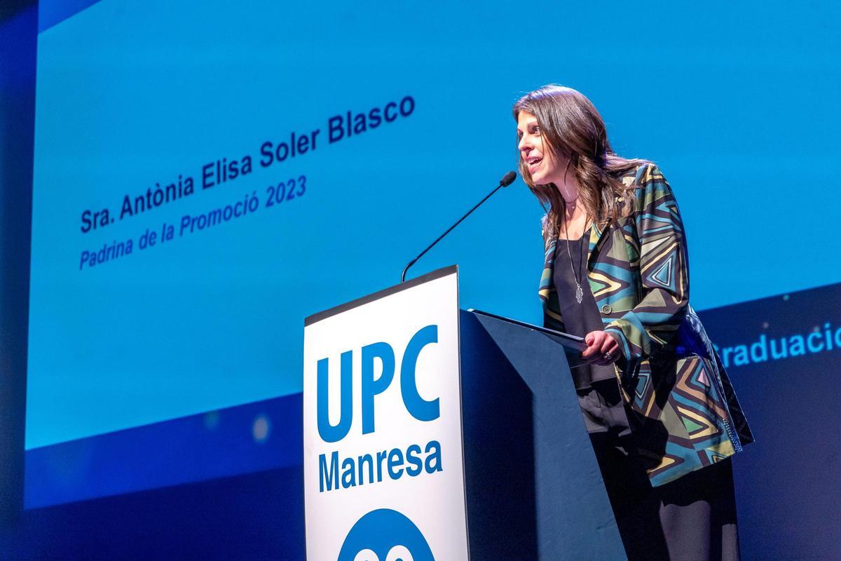 L'enginyera Antònia Elisa Soler Blasco va apadinar la cerimònia