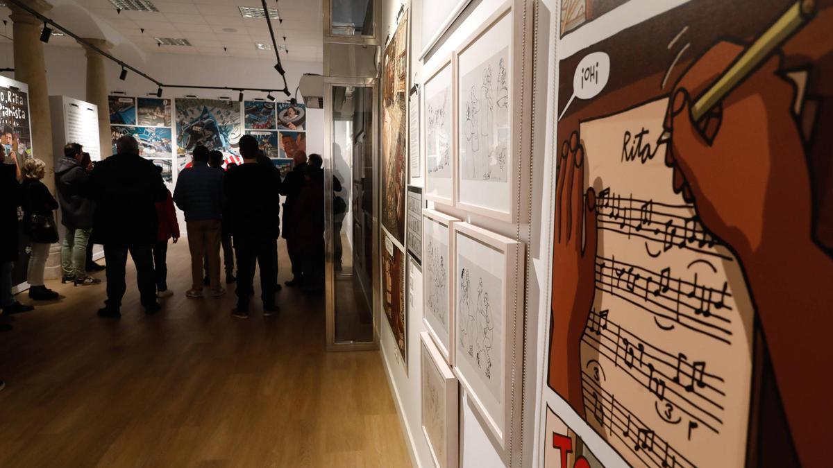 Inauguración de la exposición de Xavier Mariscal semanas atrás.
