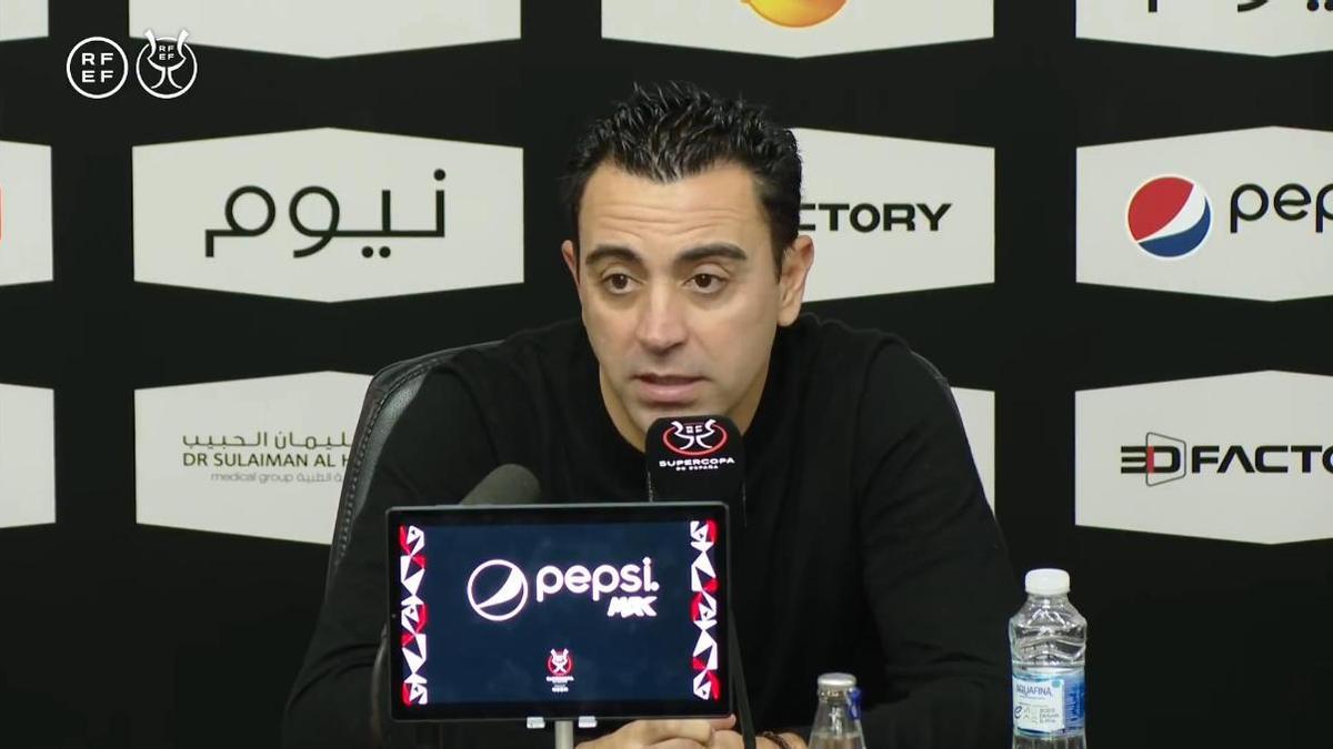 Xavi Hernández tras ganar la Supercopa: "Este título va a quedar para mí para toda la vida. Mi primer título con el Barcelona"