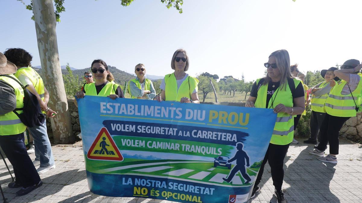Los vecinos de Establiments exigen poder caminar por el barrio con seguridad