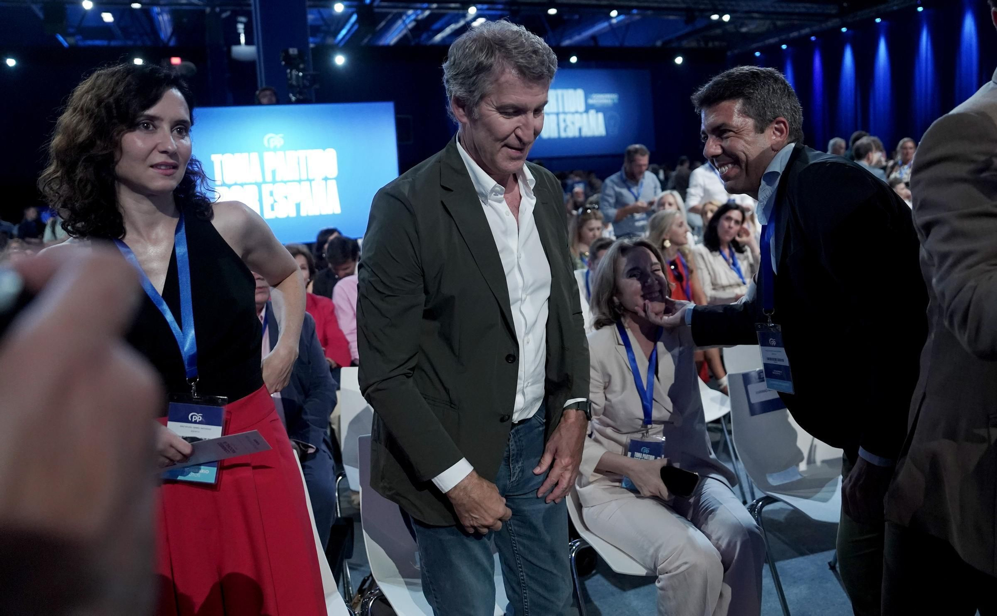 Feijóo, Ayuso, Mazón y Gamarra. Congreso Nacional del Partido Popular.