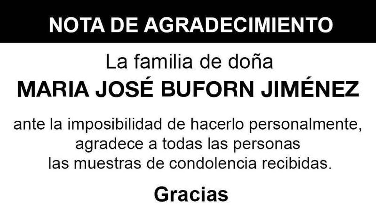 Nota María José Buforn Jiménez