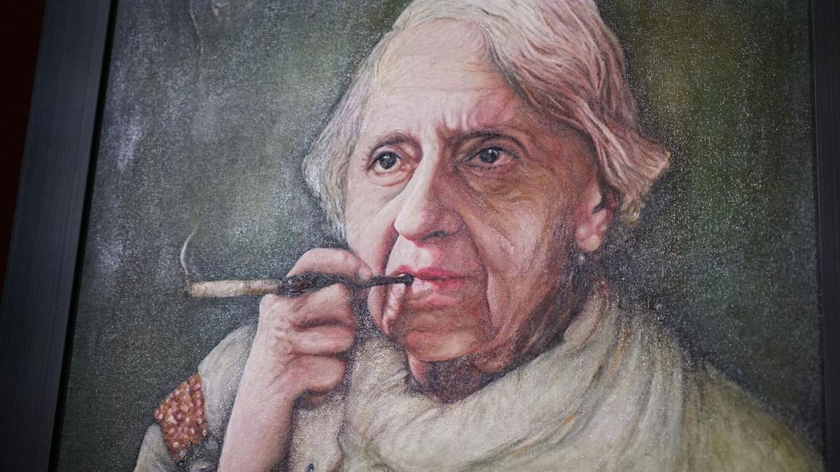 Retrato de la ensayista María Zambrano realizado por el pintos Luis Moro, que se encuentra en la Galería del Ateneo de Madrid