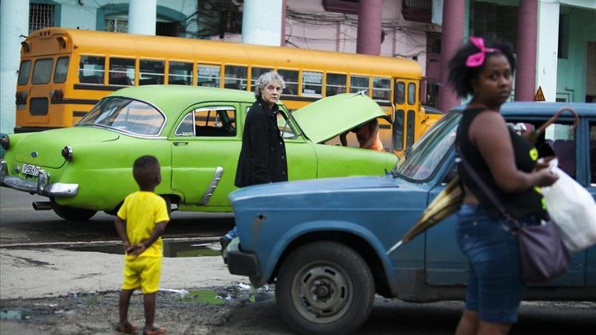 Mayte Martín paseó por la capital cubana, después de abarrotar dos noches el Teatro Mella.