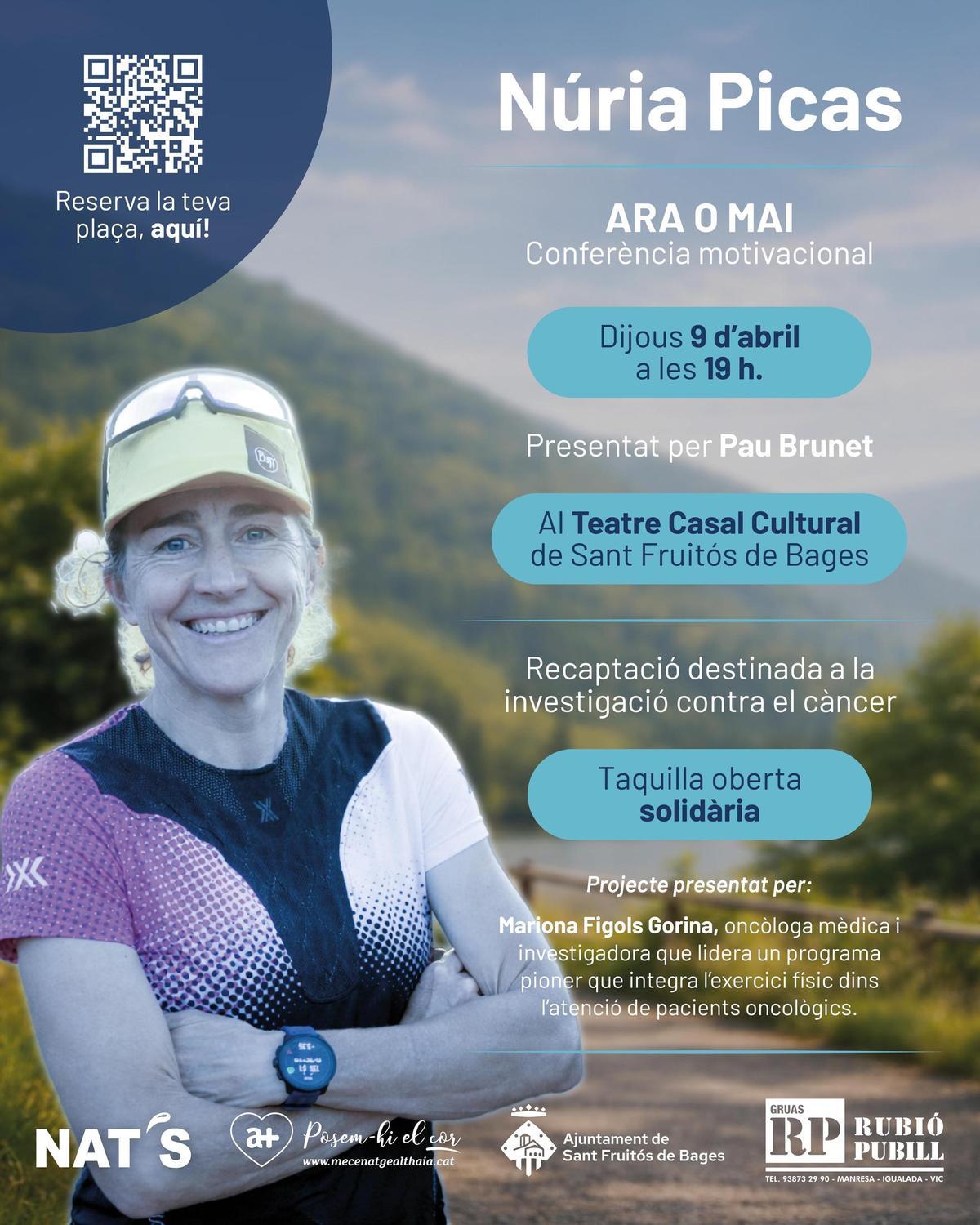 Cartell de la xerrada de Núria Picas