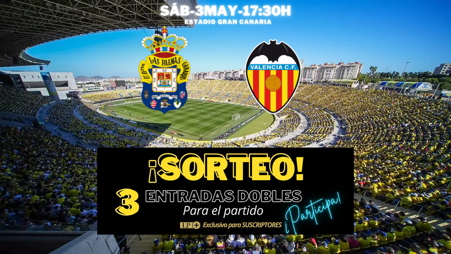 Concurso Sorteo de entradas dobles para el partido UD Las Palmas vs ...