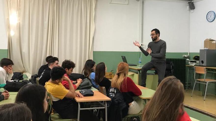 Ponència del periodista Jair Domínguez durant l&#039;edició passada del Work Experience.