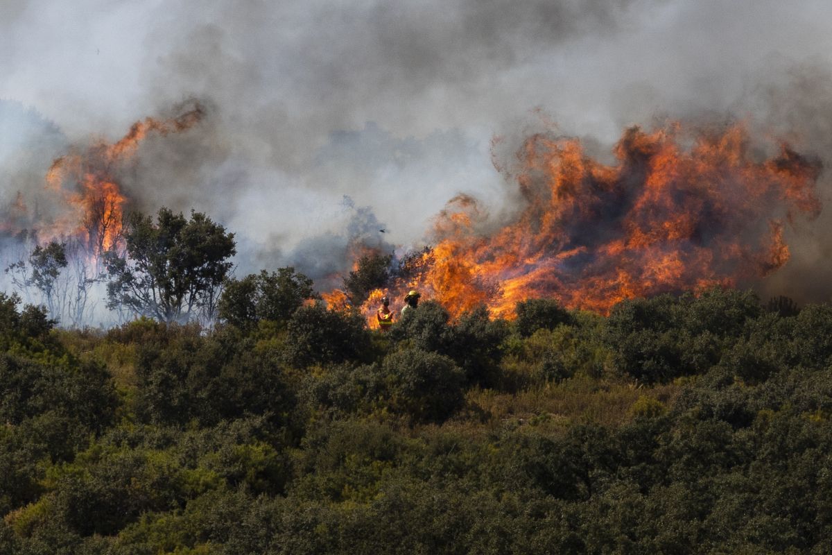 Las imágenes más impactantes del incendio en Bejís