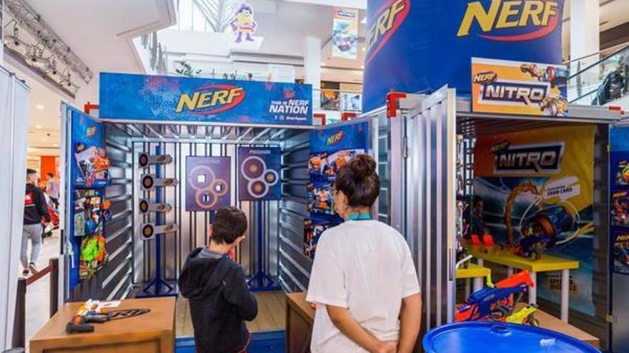 El Centro Comercial El Saler transforma su plaza central en una zona de entrenamiento para la Nerf Nation Experiencie.