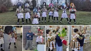 El felo estrena el Entroido en Maceda y renueva el amor por el rural