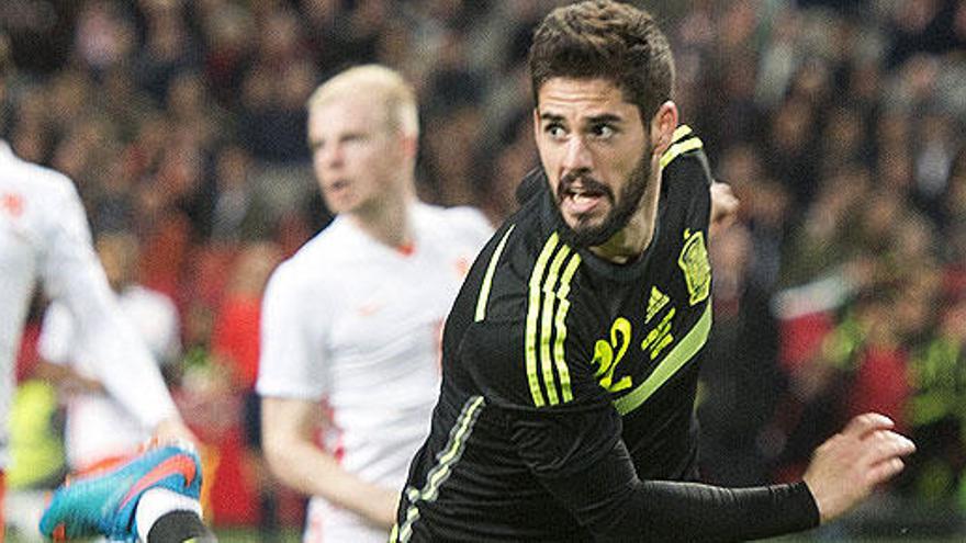 Isco, en una acción del partido.