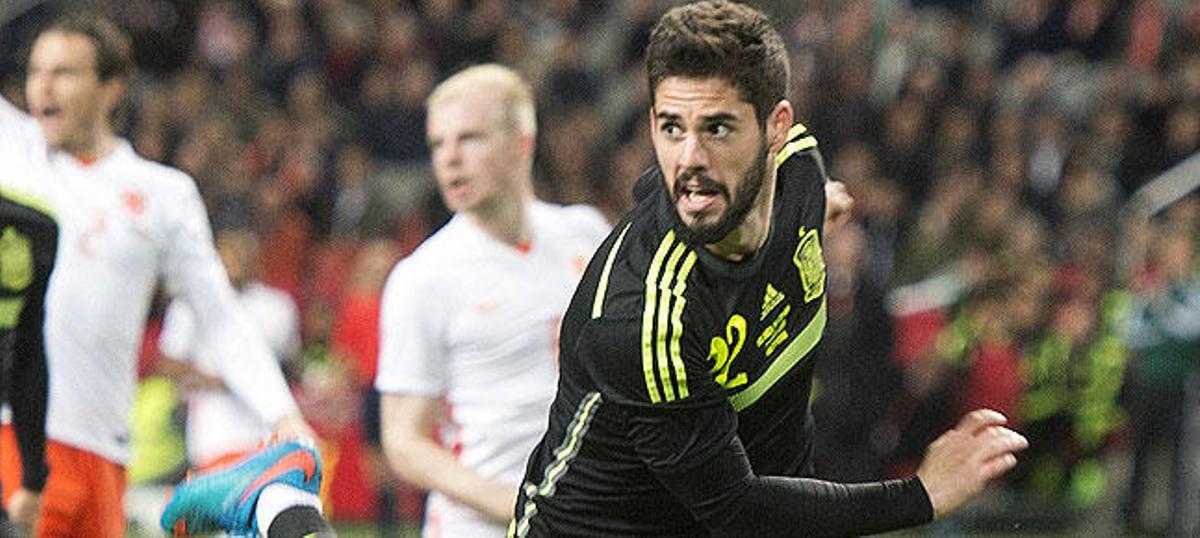 Isco, en una acción del partido.