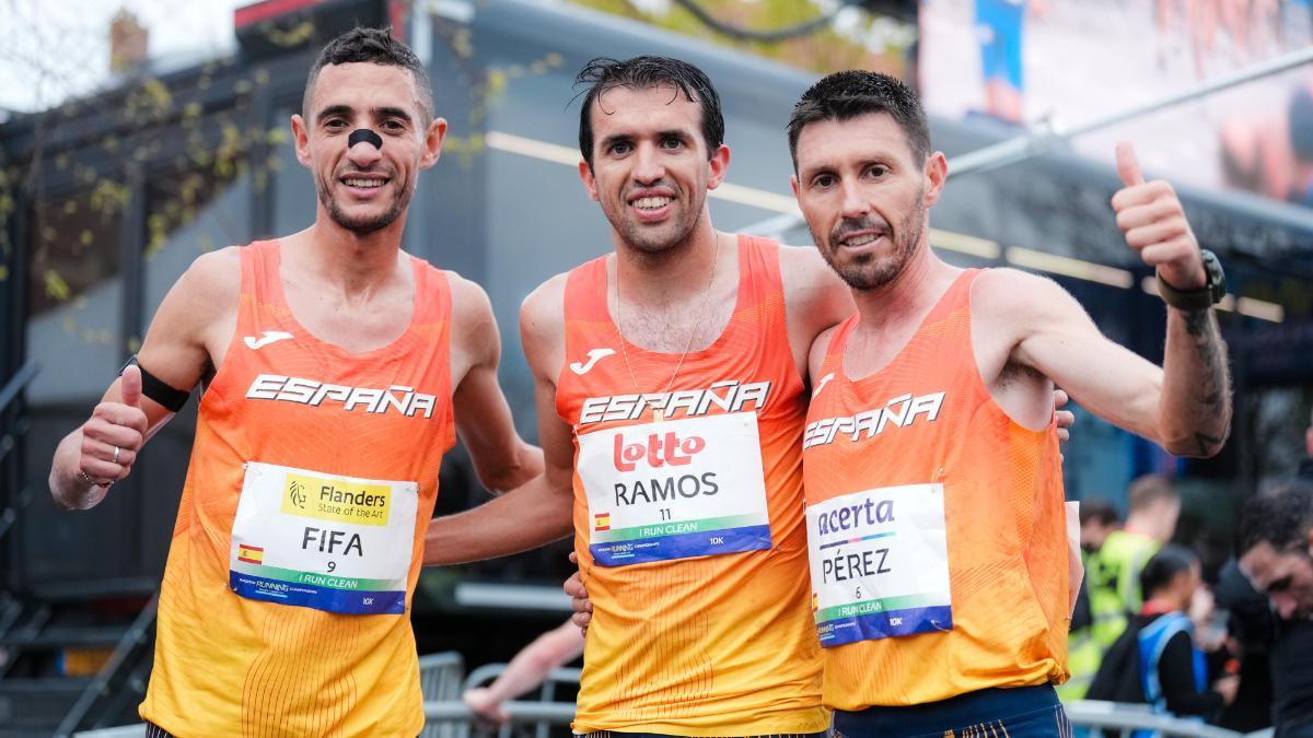 Ilias Fifa, Jesús Ramos y Chiki Pérez dieron la plata a España