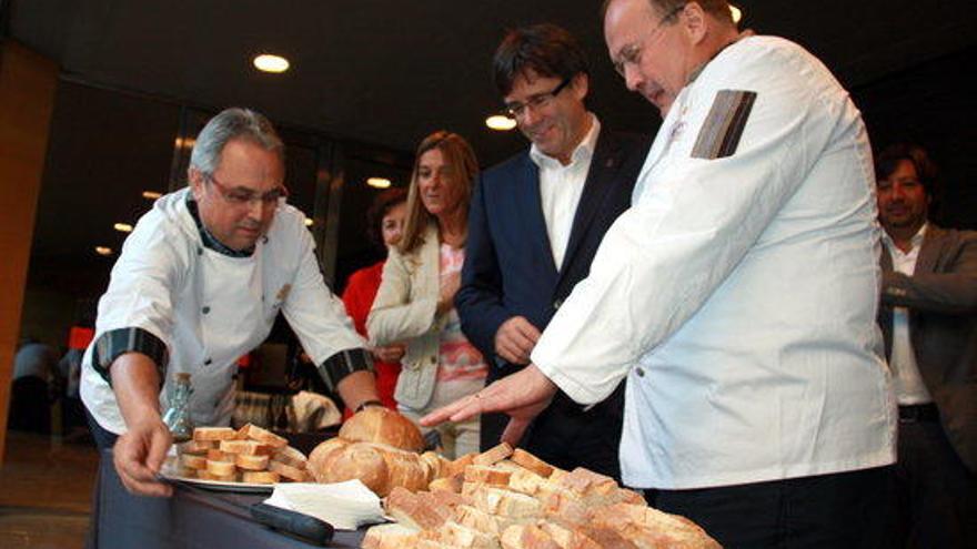 Els Flequers Artesans explicant les varietats de pa