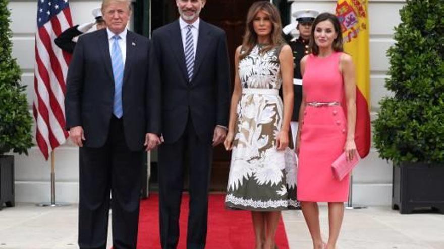 Trump rep els reis d&#039;Espanya a la Casa Blanca