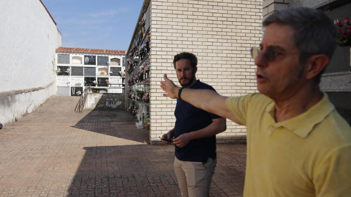 Zona de conexión entre las dos partes del cementerio, que se acometerá en los próximos meses.