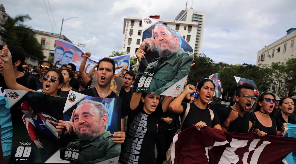 Los cubanos lloran la muerte de su líder