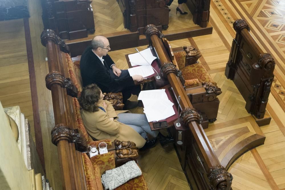 Todos los grupos respaldan el presupuesto en el pleno salvo el PP, que votó en contra.