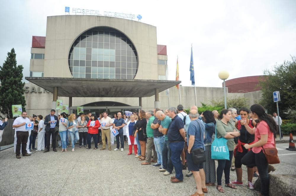 Trabajadores de salud se movilizan en O Salnés contra la pérdida del área sanitaria