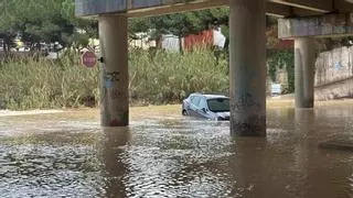 Impactante accidente en Castellón por el temporal de lluvias