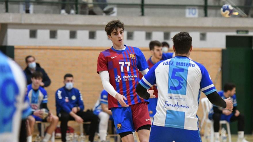 El jugador del Barça Pablo Urdangarin, durante el partido jugado en Los Olivos.