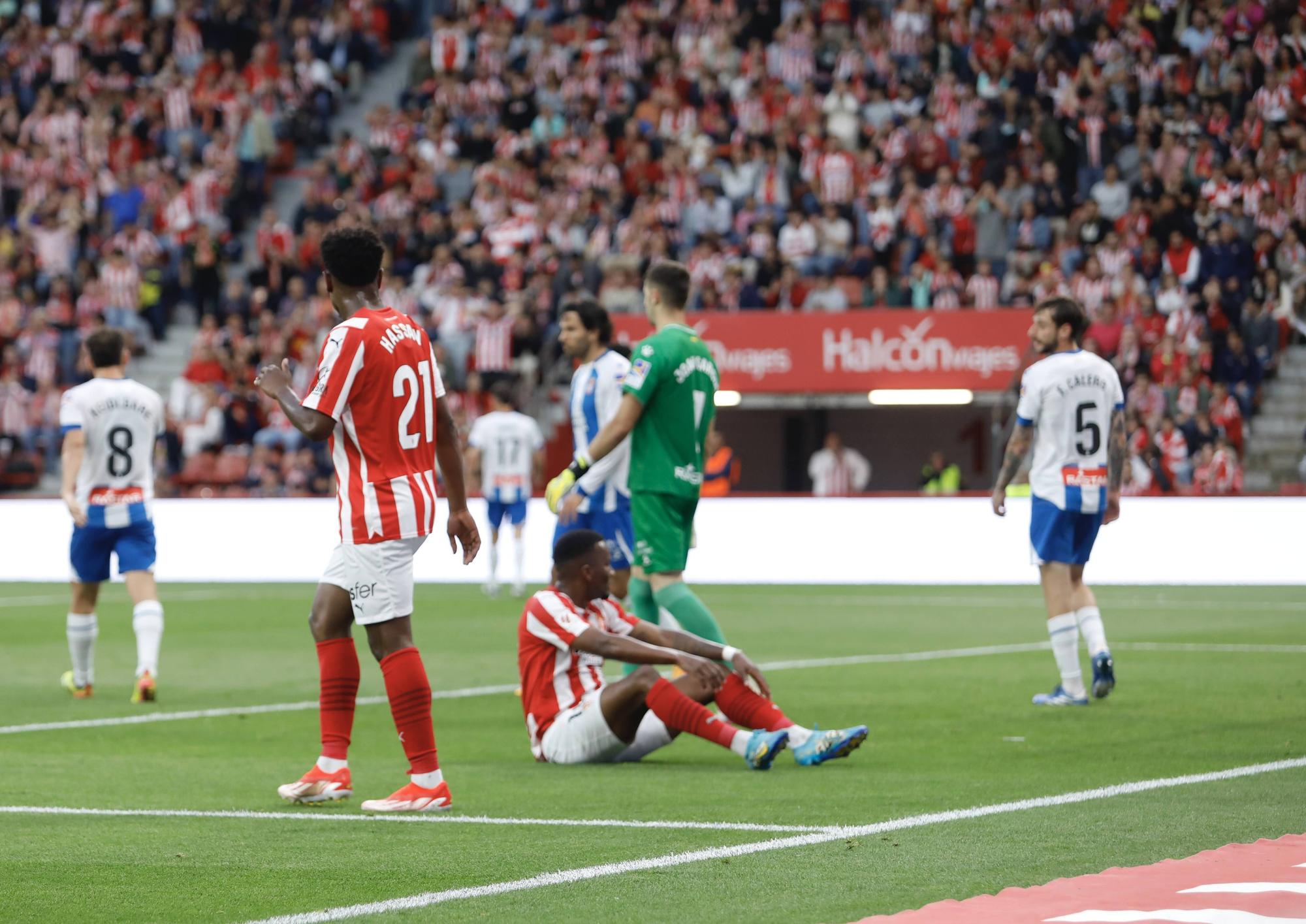 Así fue el partido de ida del play-off entre el Sporting y el Espanyol