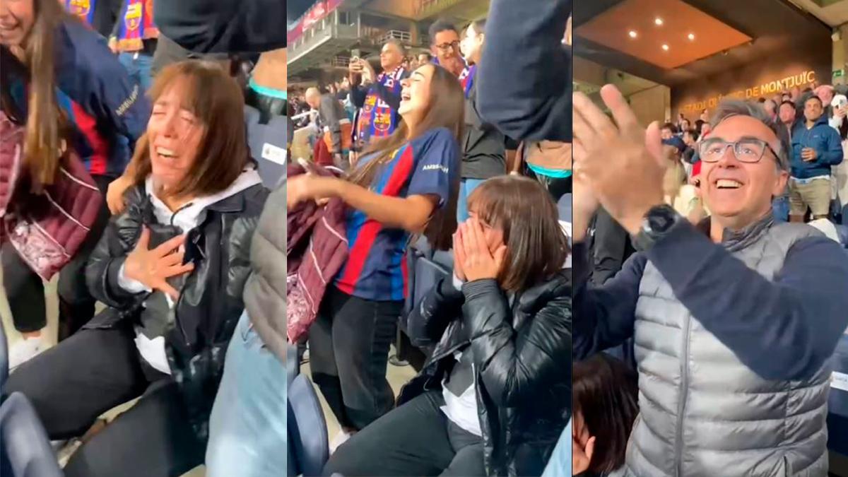 ¡Ya es viral! El vídeo de la familia de Marc Guiu en el momento del gol. ¡No pudieron contener la emoción!